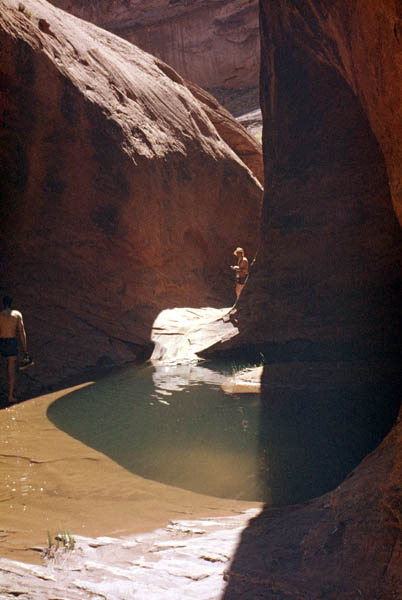 Above the mouth of the San Juan Riv. looking into Willow Canyon and Hidden Passage